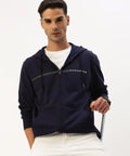 Men’s Navy Solid Hooded Sweatshirt – Clean Classic Premium Comfort Hoodie