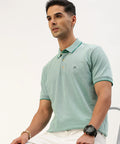 Men’s Olive Green Solid Polo T-Shirt – Fresh Minimal Smart Casual Essential