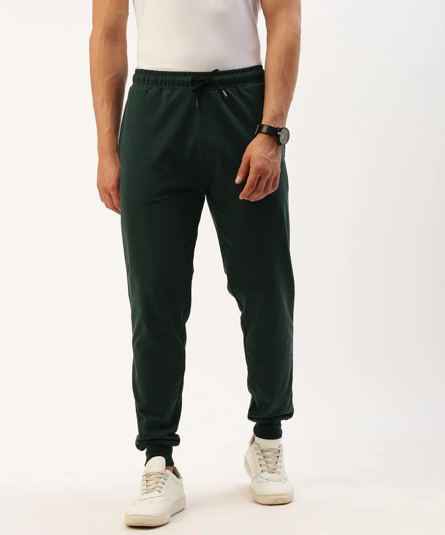 Men’s Olive Solid Jogger Pants – Utility Style Premium Comfort Wear