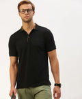 Men’s Classic Black Solid Polo T-Shirt – Ultra Versatile Smart Casual Staple