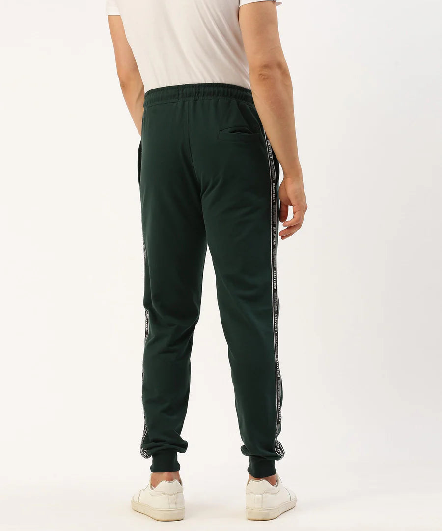 Men’s Olive Solid Jogger Pants – Utility Style Premium Comfort Wear