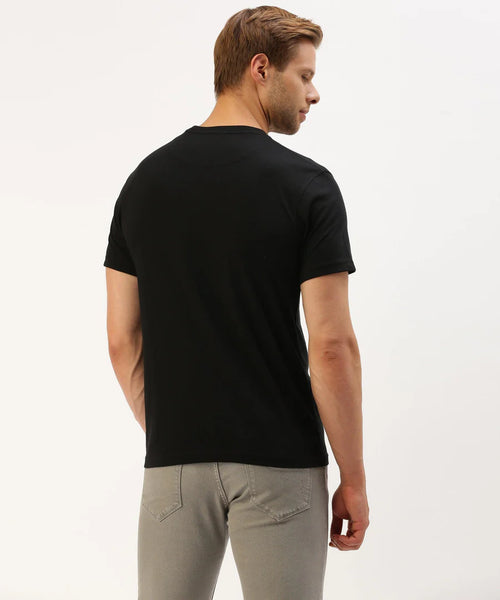 Men’s Black Graphic Crew Neck T-Shirt – High-Impact Statement Streetwear