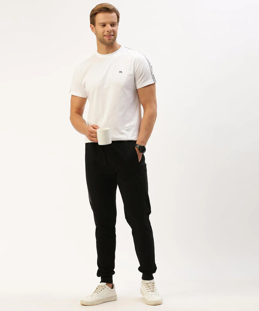 Men’s Jet Black Essential Jogger Pants – Sleek Fit Everyday Comfort Wear